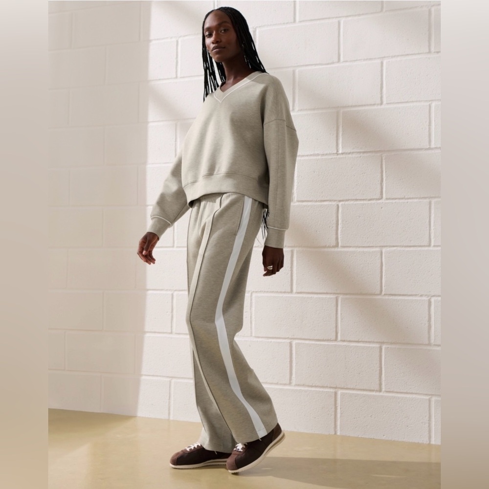 Abercrombie YPB neoKNIT Wide Leg Sweatpant Size Small - Picture 2 of 6